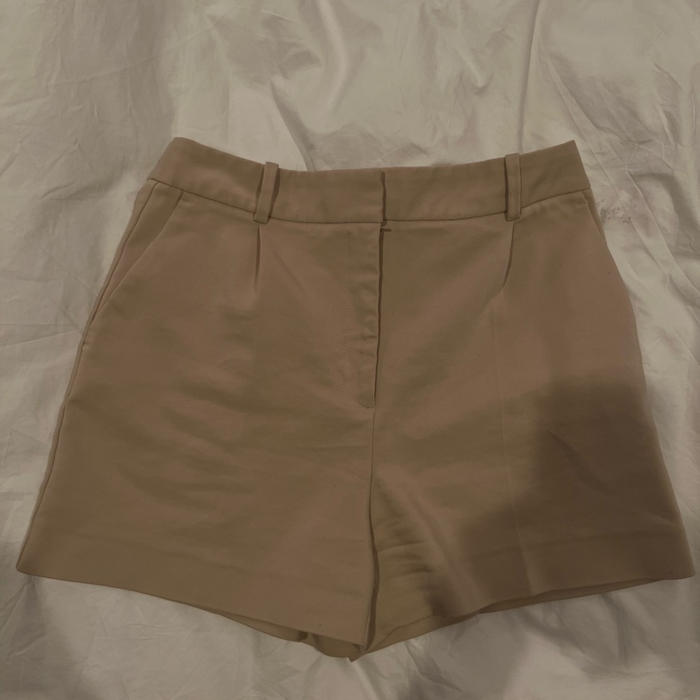 Zara Khaki Trouser Shorts